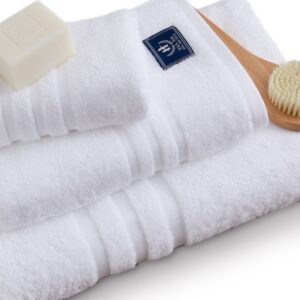 Stripe Dobby Band Hotel Towels